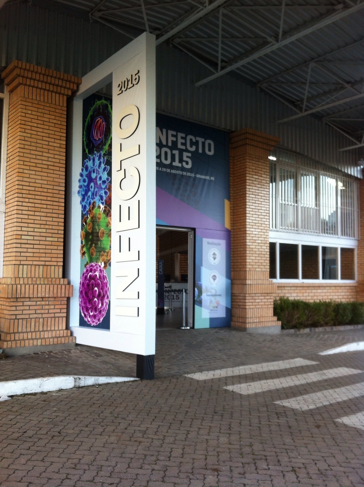 Sinalização Congresso, Pórtico, Credenciamento, Totem, Infecto, Gramado