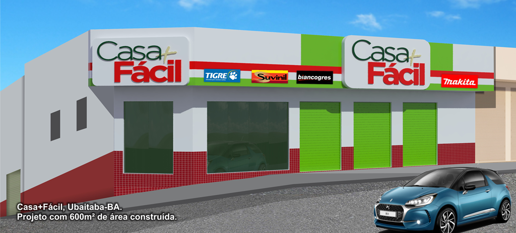 Casa + Fácil - Ubaitaba/BA - Projeto com 600m² de área construída.