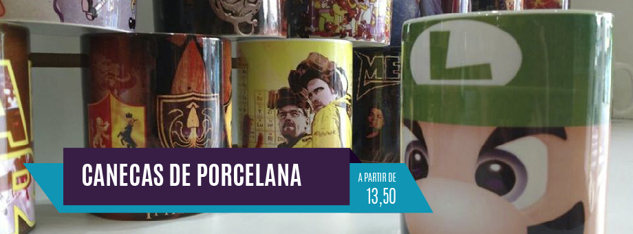 caneca de porcelana