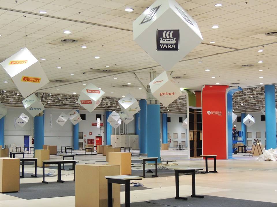 Evento, Cenografia, CEPUC, Sinalização, Pórtico, Credenciamento, Feira de Carreiras, CPUC, PUCRS