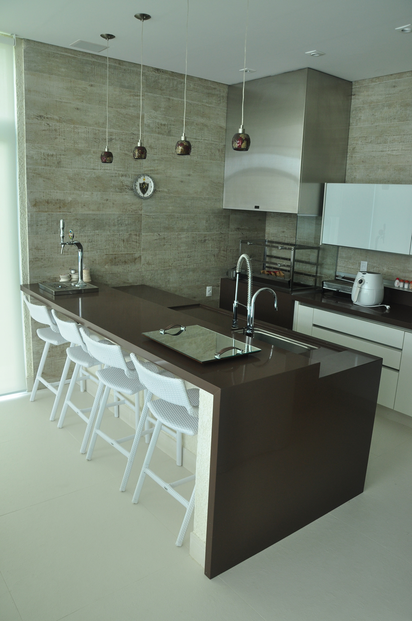 Ilha no Granito Marrom 