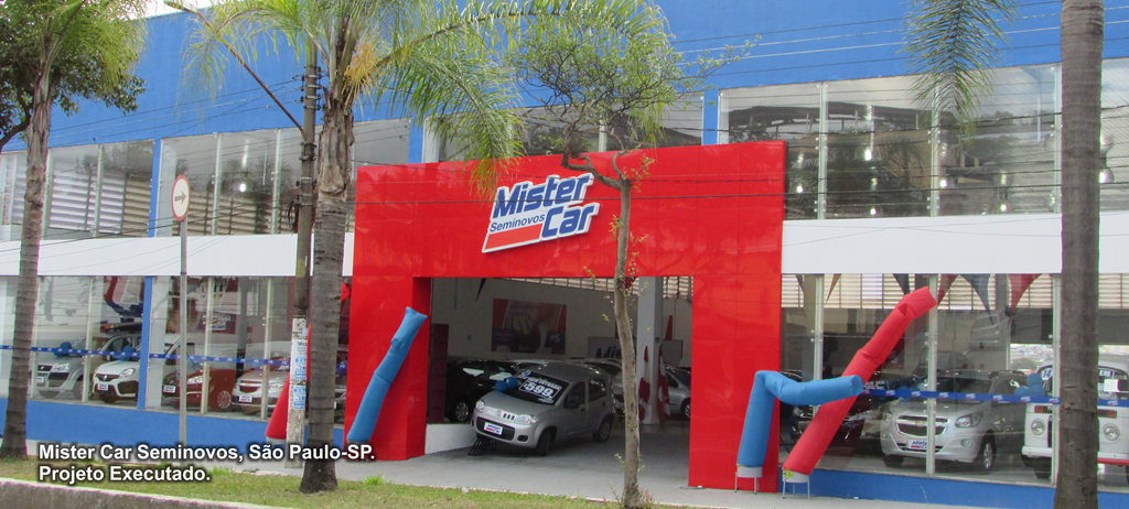 Mister Car Seminovos - São Paulo/SP - Projeto Executado.
