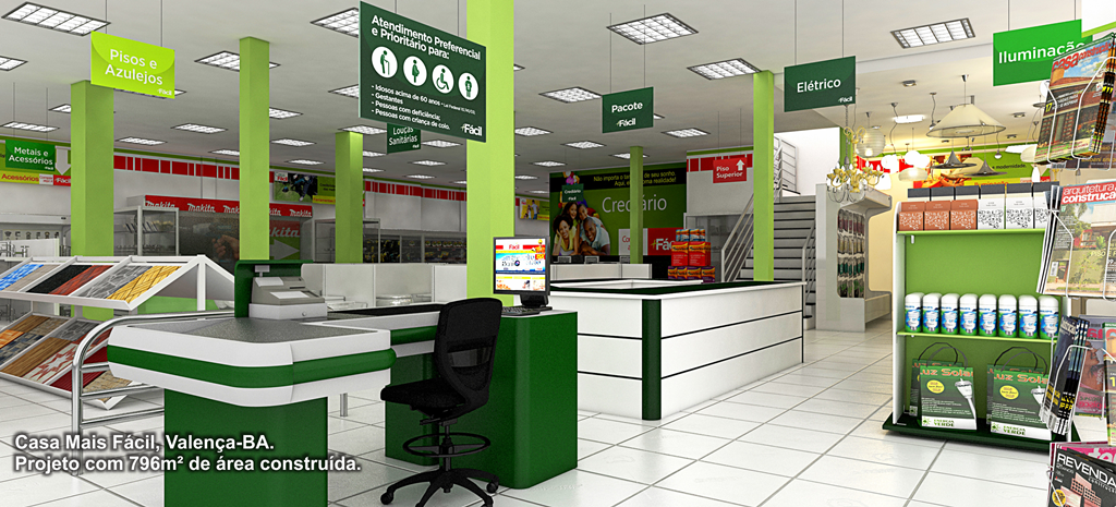 Casa + Fácil - Valença/BA - Projeto com 796m² de área construída.