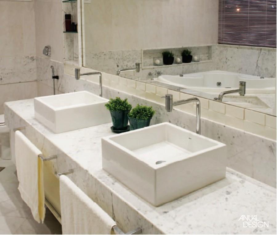 Lavatório no Mármore Carrara Gióia.