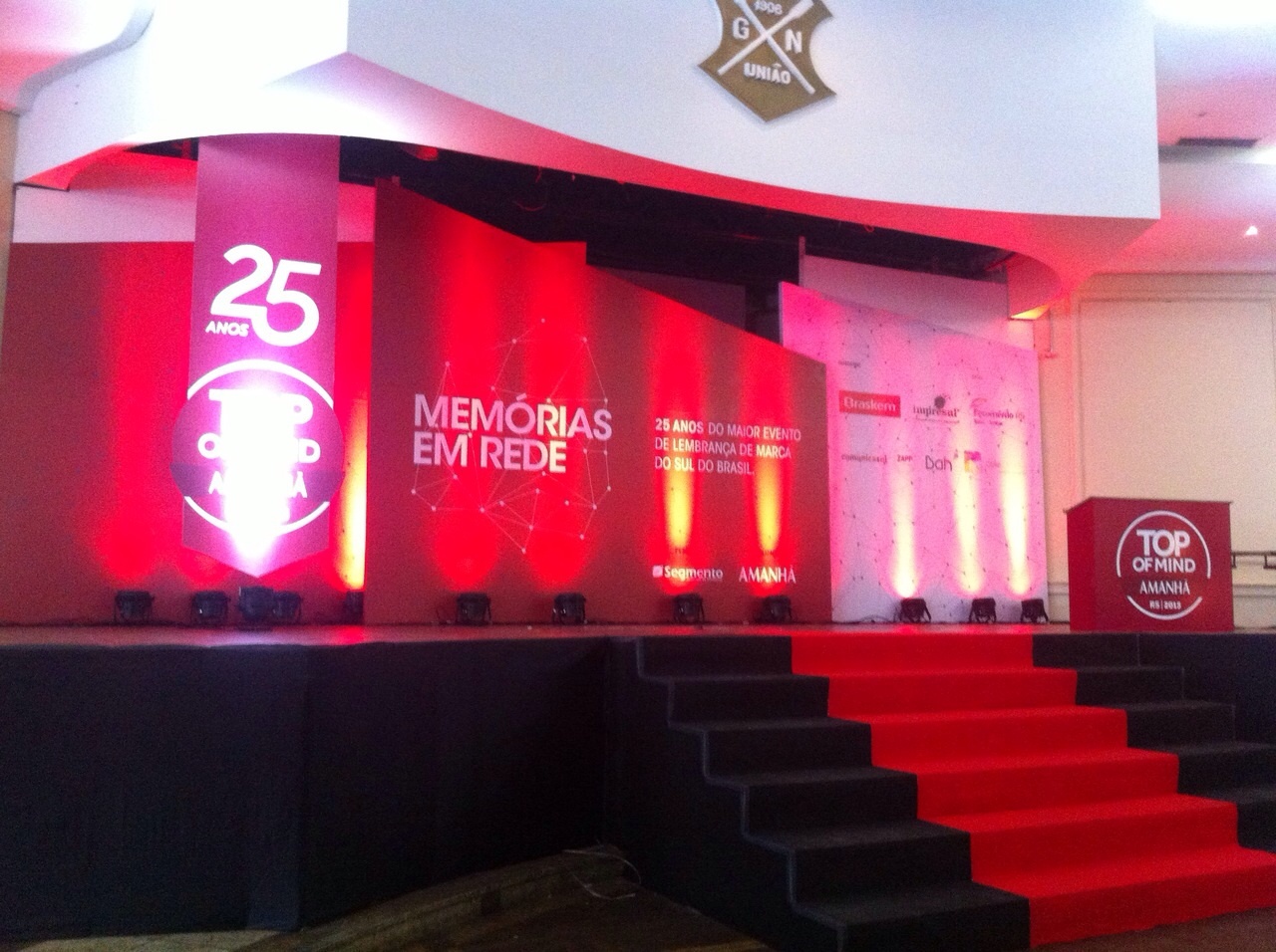 Evento, Fundo de Palco, Revista Amanhã, Sinalização, Centro de Eventos União