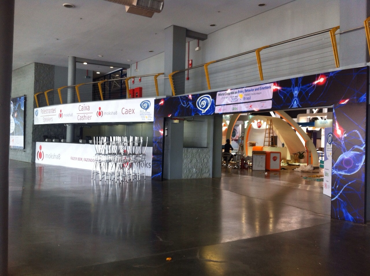 Sinalização Congresso, Pórtico, Credenciamento, Cérebro, FIERGS