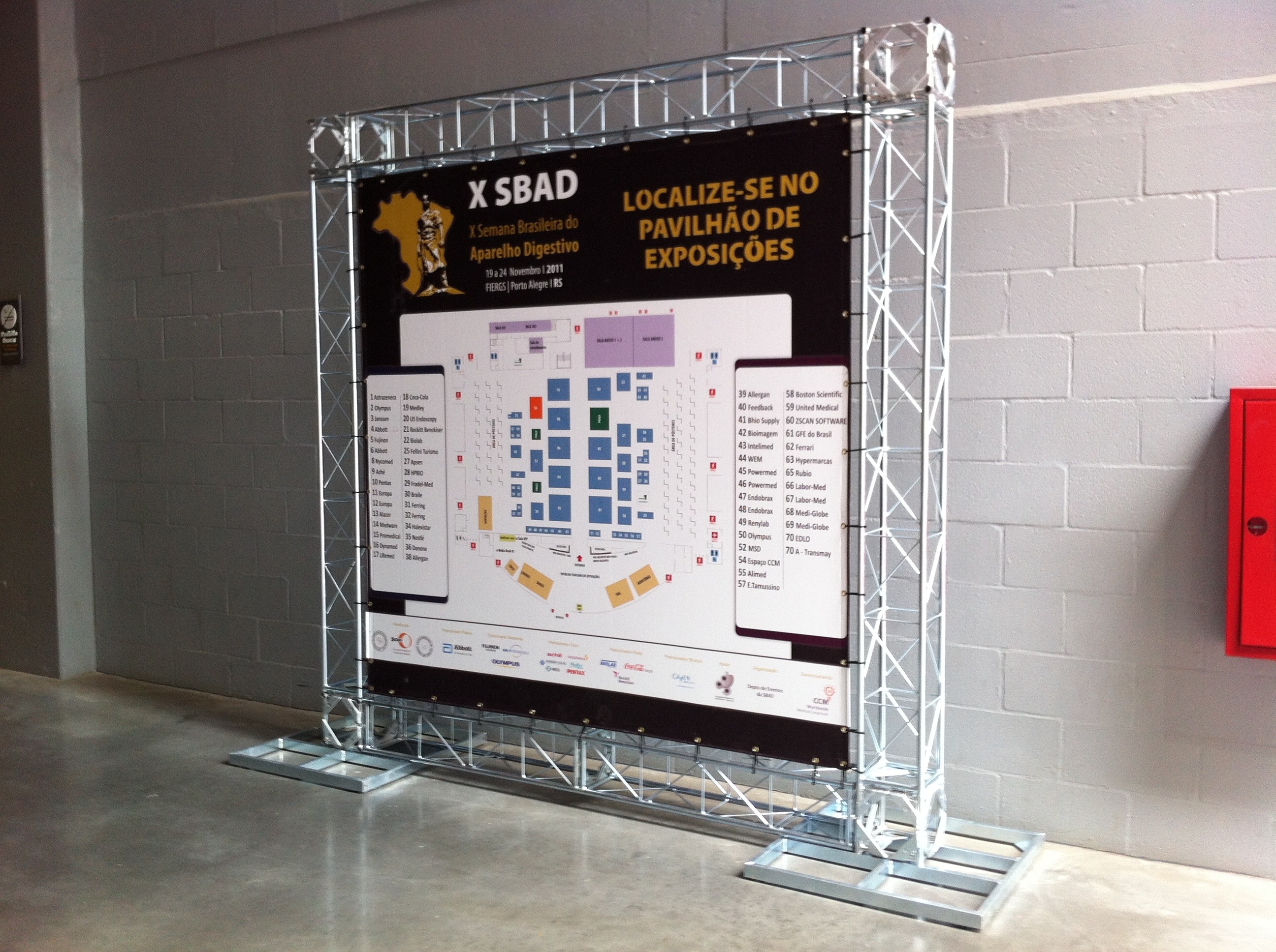 Sinalização Congresso, Pórtico, Credenciamento, Totem, SBAD, FBE, SOBED, CBCD
