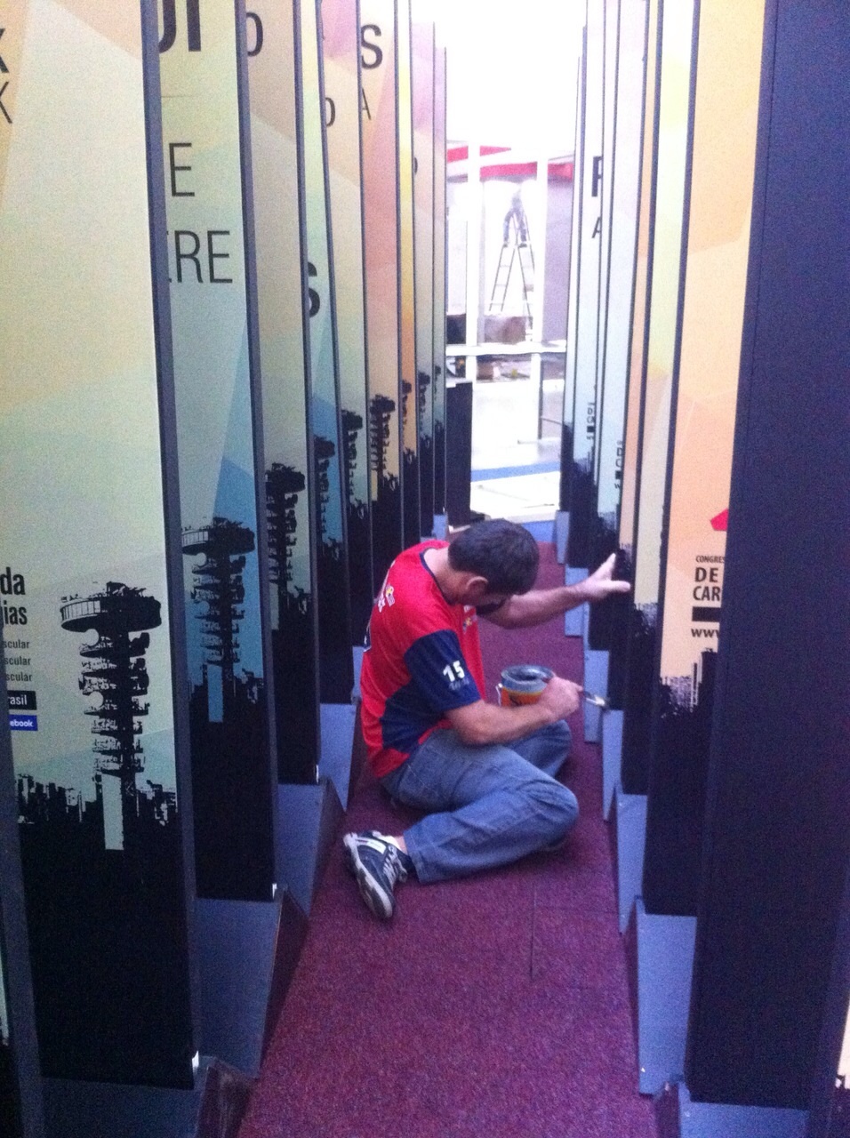 Sinalização Congresso, Pórtico, Credenciamento, Totem, Cirurgia Cardiovascular, SBCC, Expounimed, Curitiba