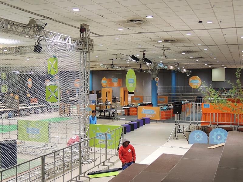 Robótica Maristas, Evento, Cenografia, CEPUC, Sinalização, Pórtico, Credenciamento, Feira de Carreiras, CPUC, PUCRS