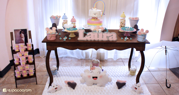 decoração chuva de amor, chuva de benção