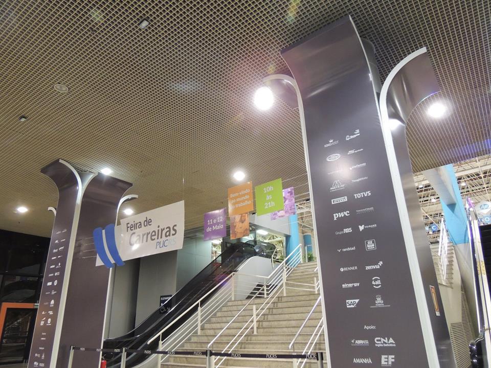 Evento, Cenografia, CEPUC, Sinalização, Pórtico, Credenciamento, Feira de Carreiras, CPUC, PUCRS