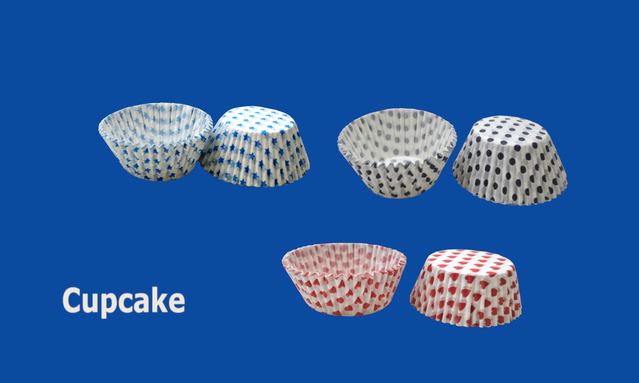 Forma Cupcake Nº0 Estrela Azul, Coração Vermelho, Poá Preto.jpg