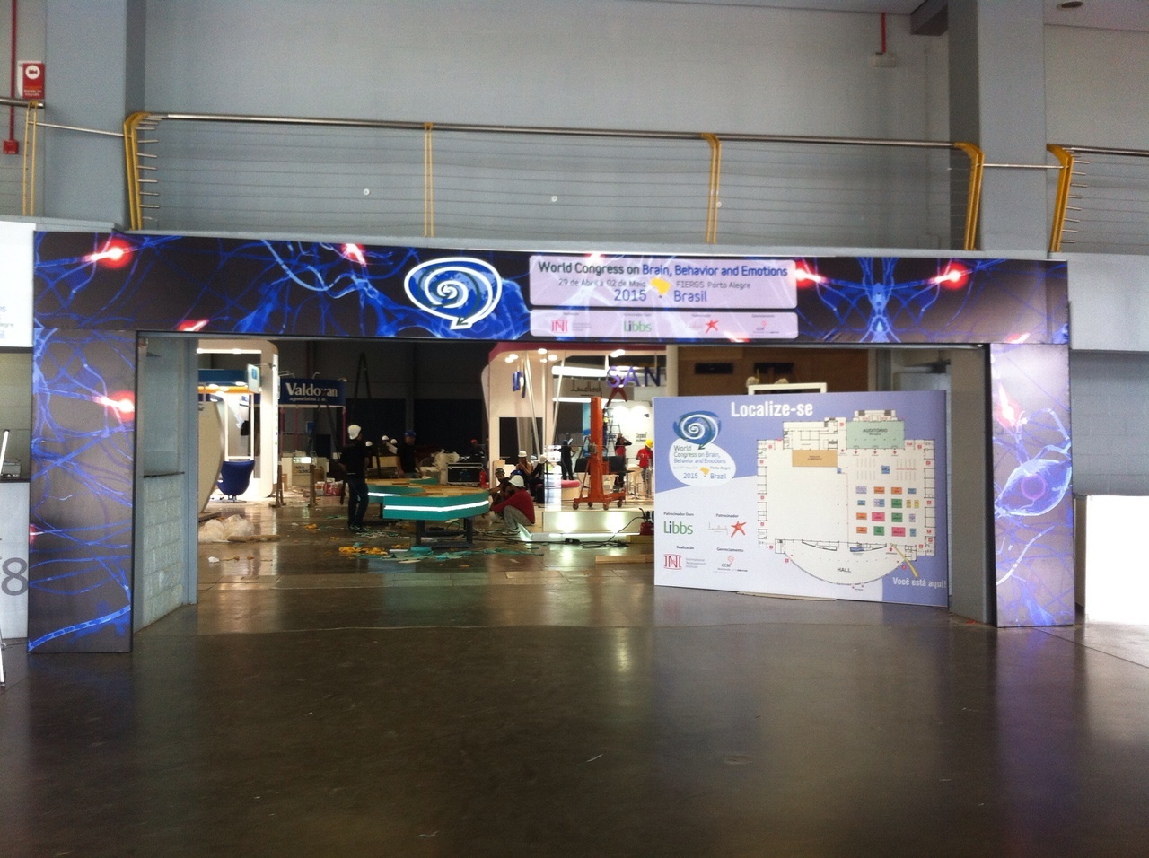 Sinalização Congresso, Pórtico, Credenciamento, Cérebro, FIERGS